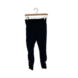 ATHLETA Womens High Rise Black Leggings 7/8 Sublime‎ Yoga 778167 Size Small